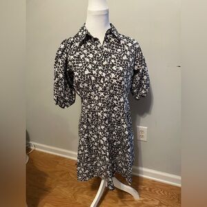 Tommy Hilfiger Floral Black and White Dress